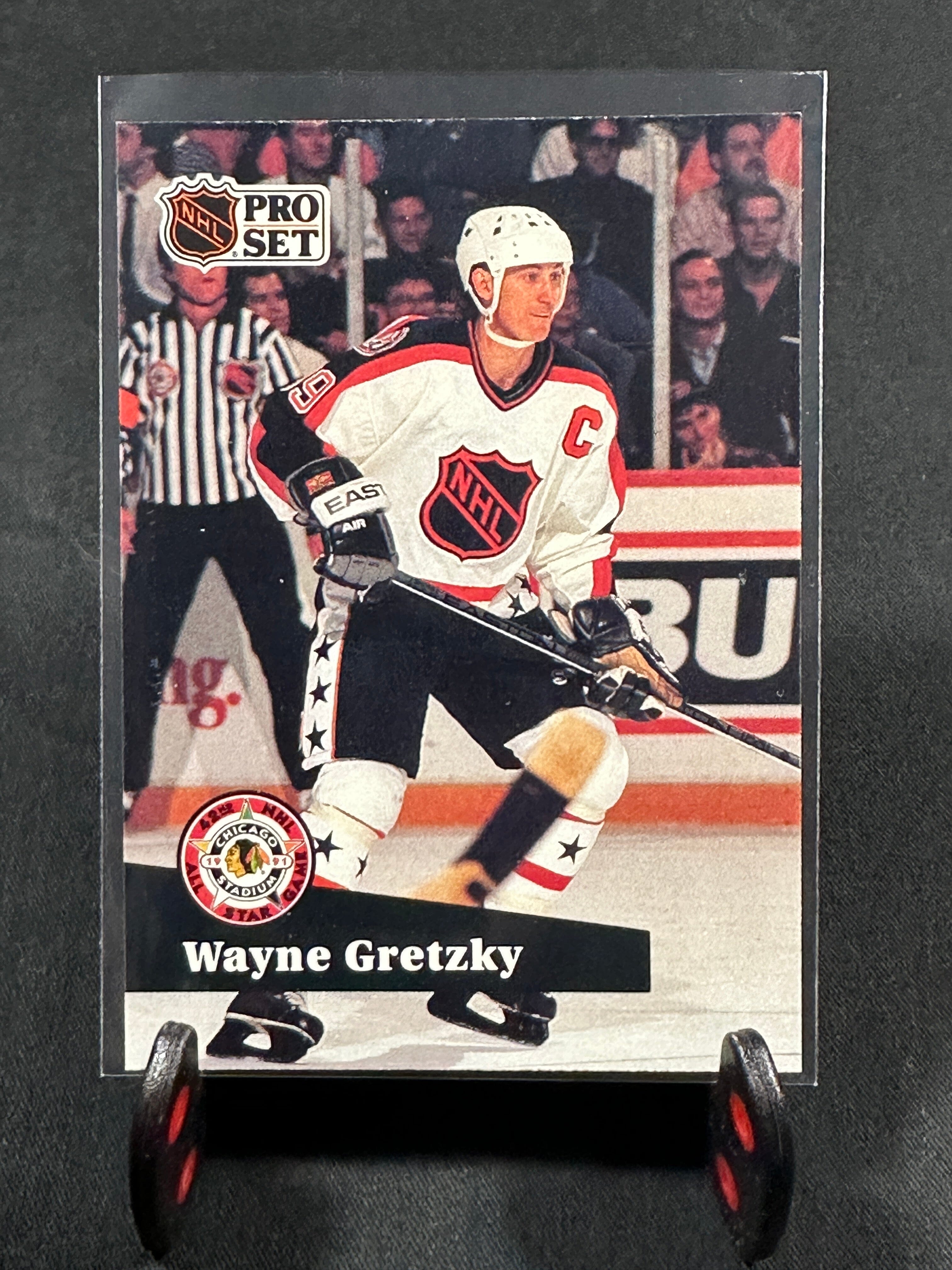 1991 Pro Set Wayne Gretzky All-Star #285 Los Angeles Kings HOF Shootnscore.com 